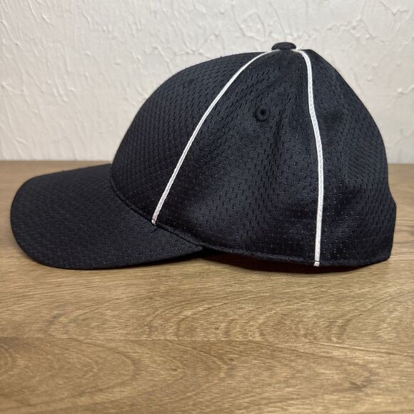 Referee Hat Mens Mesh Stretch Fit Cap SM/MD Cliff Keen Officials Umpire Ref - Picture 4 of 9